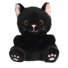 AURORA PALM PALS Pliušinis juodas kačiukas Twilight, 12 cm