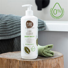 Pure Beginnings Body Wash I am clean Art.251270  Odos regeneruojamasis dušo želė su baobabu, rooibosu, marula ir prebiotikais, 500 ml