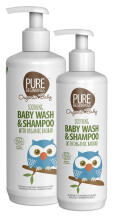 Pure Beginnings Kids Baby Wash Art.251277 Drėkinamasis, raminamasis ir atkuriamasis kūno ir plaukų prausiklis be muilo su raminančiu miško kvapu, 500 ml