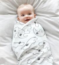 Aden Anais Muslin Swaddles Art.251298 Sinised Virmalised  High quality bamboo muslin swaddle, 1 pc. (120x120 cm)