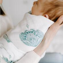 Aden Anais Muslin Swaddles Art.251317 Map The Star  High quality bamboo muslin swaddle, 1 pc. (120x120 cm)