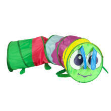 Ikonka Art.KX3132 Children's garden tunnel tent self-assembling track for home garden large foldable caterpillar