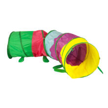 Ikonka Art.KX3132 Children's garden tunnel tent self-assembling track for home garden large foldable caterpillar