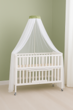 La Bebe™ Canopy Universal Art.252197 White Universal Canopy / Mosquito Net for Baby Cot or Cradle 150х150 см