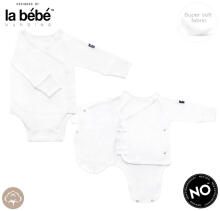 La Bebe™ Baby Set Art.9-07-33 White 3-piece baby set, 100% cotton