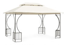 Garden Pavilion Tent Gazebo 3x4 m with Sidewalls Beige MultiGarden
