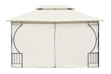 Garden Pavilion Tent Gazebo 3x4 m with Sidewalls Beige MultiGarden