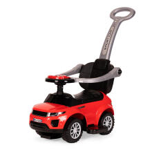 Vaikiškas 3in1 žaislinis automobilis, raudonas