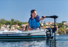Mounting for the electric motor for the  pontoon INTEX 68624