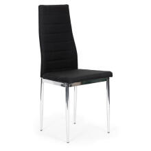 Audiniai kėdės su kojomis svetainei ir valgomojo, 4 vnt., juodas chromas, ModernHome