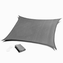 Square sunshade sail, 5x5 m, waterproof canopy, gray, MultiGarden