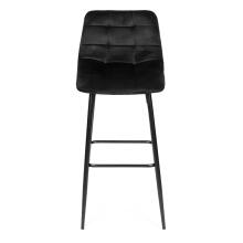 Bar stool high chair footstool velvet black ModernHome