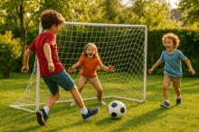 Set of Two Football Goals with Net 180x122 cm MultiGarden