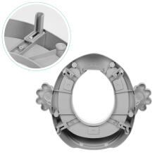 Eco Toys Art.PP104 Grey  Детское сиденье для унитаза с ручками, мягкая подушка, серый,
