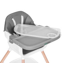 Vaikų maitinimo kėdutė 2-in-1, pilka, ECOTOYS