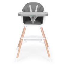 Vaikų maitinimo kėdutė 2-in-1, pilka, ECOTOYS