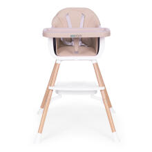 Детский стульчик для кормления 2 в 1, бежевый, ECOTOYS