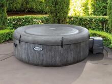 Išpūstas jacuzzi karštas vonia su hidromasažu 4 asmenims 196x71 cm WIFI premium priedai INTEX 28440