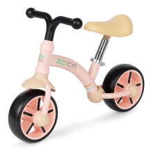 Balansinis dviratis vaikams, EVA ratai, reguliuojama sėdynė, rožinė, ECOTOYS
