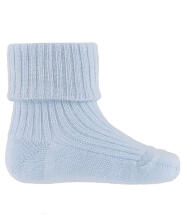 La bebe™ Natural Eco Cotton Baby Socks Art.81008 Blue Натуральные хлопковые носочки для новорожденного  [made in Estonia]