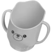 Akuku Cup Art.A0695 Grey Ergonomiškas studijų puodelis, 150 ml