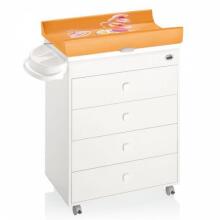Cam Asia Bianca Art.C915006-C264 Practical Wooden Dresser with Baby Bath and Changing Mat