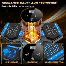 Music Boxing Machine Art.255571 Musical boxing trainer for kids and adults, wall-mounted boxing pad with Bluetooth and gloves