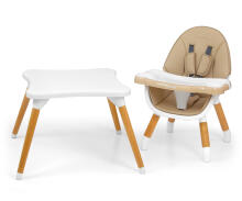 MILLY MALLY 2-in-1 Aukšta Kėdė Malmo Bežinė