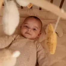 Little Dutch medinė muzikinė karuselė Newborn Naturals FSC Art.8400