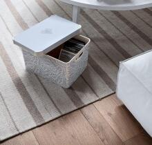 Dėžutė su dangteliu Deco Stockholm L 39.5x29.5x23.5cm Žali lapai