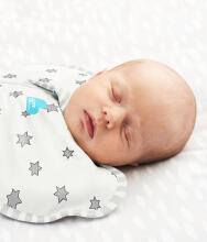 Love To Dream Swaddle Up Bambusa S Art.LTD-L1001324WHTS Rainbow   Хлопковая пелёнка-спальный мешок для комфортного сна, пеленания S раз.