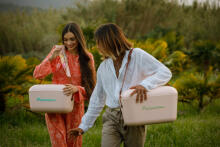 Polarbox Cool Box Retro Cooler Art.256940 Pink Camping Refrigerator 20L