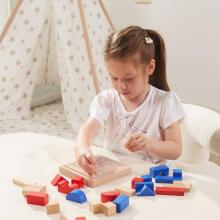 VIGA Medinių Statybų Žaidimas 3D Montessori