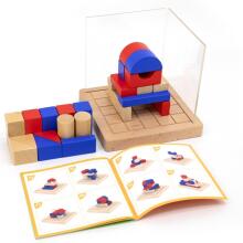 VIGA Medinių Statybų Žaidimas 3D Montessori