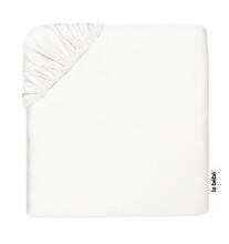 La Bebe™ Cotton 89x38+5cm Art. 24440 White cotton fitted sheet