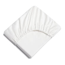 La Bebe™ Cotton 89x38+5cm Art. 24440 White cotton fitted sheet