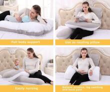 La Bebe™ Cushy Maternity Pillow Art.91911 Beige caramel 155x80cm