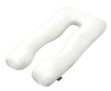 „La Bebe ™ Cushy“ motinystės pagalvė 91910 White daugiafunkcinė pagalvė nėščioms moterims (U formos) 155x80cm
