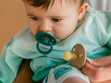 Bibs Studio Colour Round Art.257317 Hunter Green Pacifier, 100% natural  6-18  (2pcs)