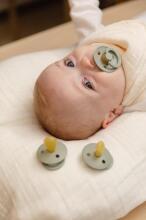 Bibs Studio Colour Round Art.257320 Hunter Green  Pacifier, 100% natural  0-6  (2pcs)