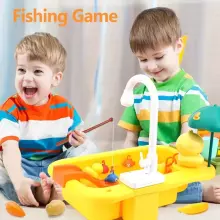 Play Sink Toy Art.257368 Green Кухонная раковина с аксессуарами