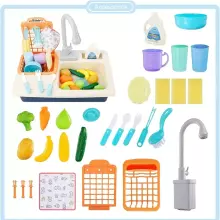 Play Sink Toy Art.257370 Blue  Кухонная раковина с аксессуарами