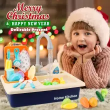 Play Sink Toy Art.257370 Blue  Кухонная раковина с аксессуарами