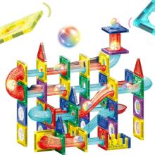 WOOPIE Магнитные Конструкционные Блоки 3D Образовательный Набор Мраморный Путь 105 шт
