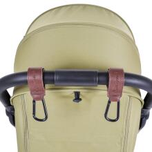 Mini Baby Stroller Hookey Art.257778 Dark Brown Vežimėlio rankenų kabliukai