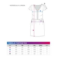 EWA 970446 LINDA Рубашка для беременных Темно-синие ромашки L