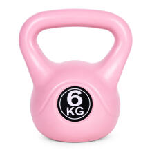 Kettlebell 6 kg for exercise, dumbbell, weight ball, fitness load, pink, ModernHome
