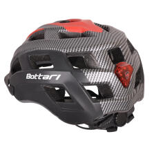 ADULT HELMET RED/BLACK S/M
