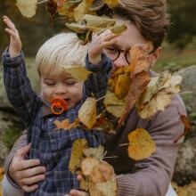Frigg Limited Autumn Collection Latex Art.258809 Maple/Cocao Pacifier (nipple) made of 100% natural rubber 0-6 months (2 pcs.)