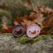 Frigg Daisy Round Latex Art.101613 Cream/Lupine Pacifier (nipple) made of 100% natural rubber 0-6 months (2 pcs.)